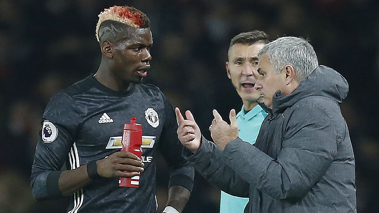 Paul Pogba Jose Mourinho Manchester United