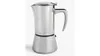 John Lewis & Partners Induction Stovetop Stainless Steel 6 Cup Espresso Coffee Maker