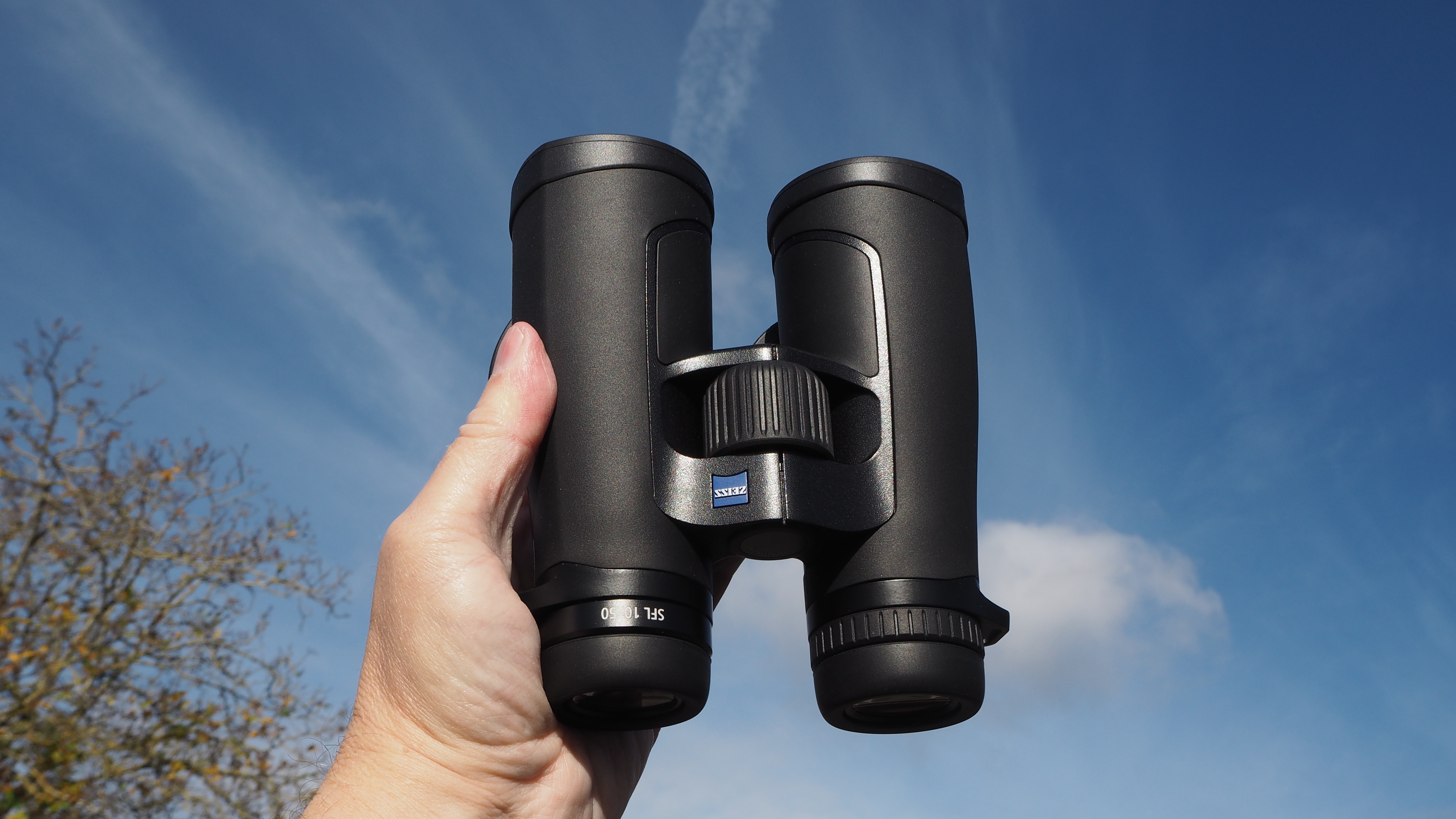 Zeiss SFL 10x50 binoculars handheld