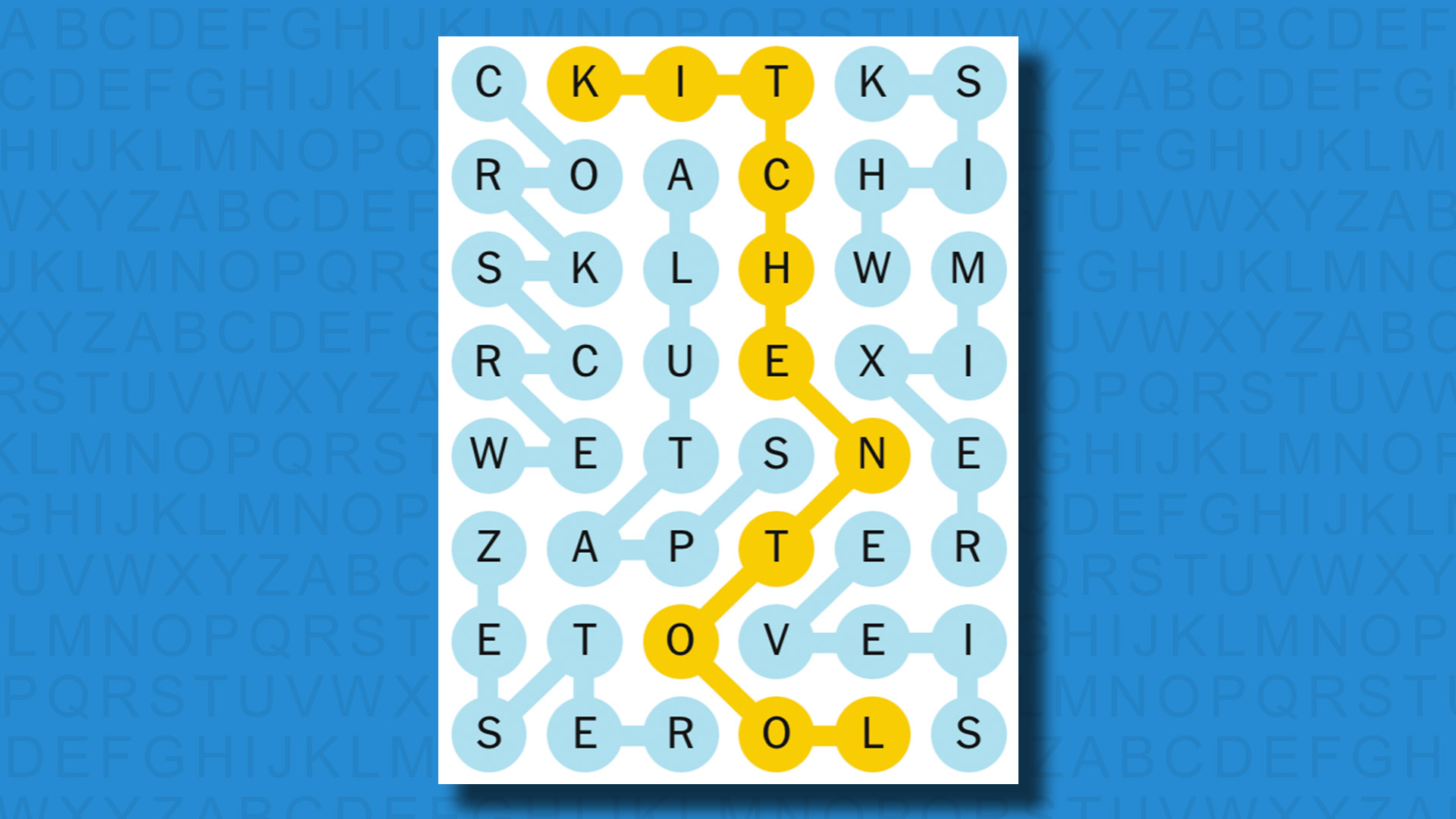 NYT Strands answers for game 524 on a blue background