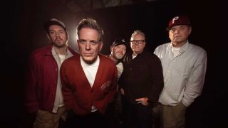 Studio portrait of the band 'A'
