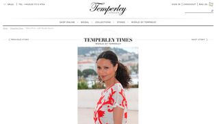 The brand new Temperley website has been unveiled today