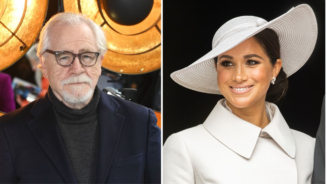 Brian Cox attends the UK Premiere of &quot;The Fabelmans&quot; at The Curzon Mayfair on January 18, 2023 in London, England AND Meghan, Duchess of Sussex attends the National Service of Thanksgiving at St Paul&#039;s Cathedral on June 03, 2022 in London, England. The Platinum Jubilee of Elizabeth II is being celebrated from June 2 to June 5, 2022, in the UK and Commonwealth to mark the 70th anniversary of the accession of Queen Elizabeth II on 6 February 1952. on June 03, 2022 in London, England. The Platinum Jubilee of Elizabeth II is being celebrated from June 2 to June 5, 2022, in the UK and Commonwealth to mark the 70th anniversary of the accession of Queen Elizabeth II on 6 February 1952. 