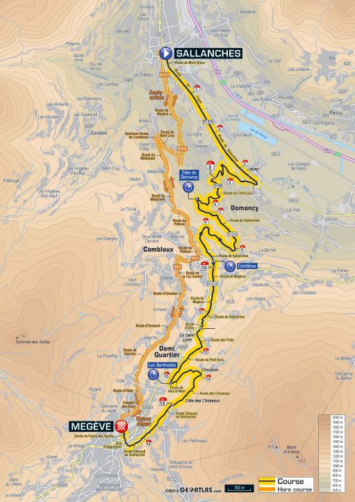 Tour De France 2016 Stage 18 Map
