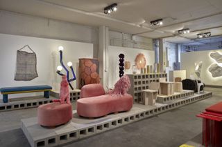 Display of furniture at Melbourne Design Fair, shown during Melbourne Design Week 2022