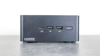 The front ports on the Asus NUC 14 Pro