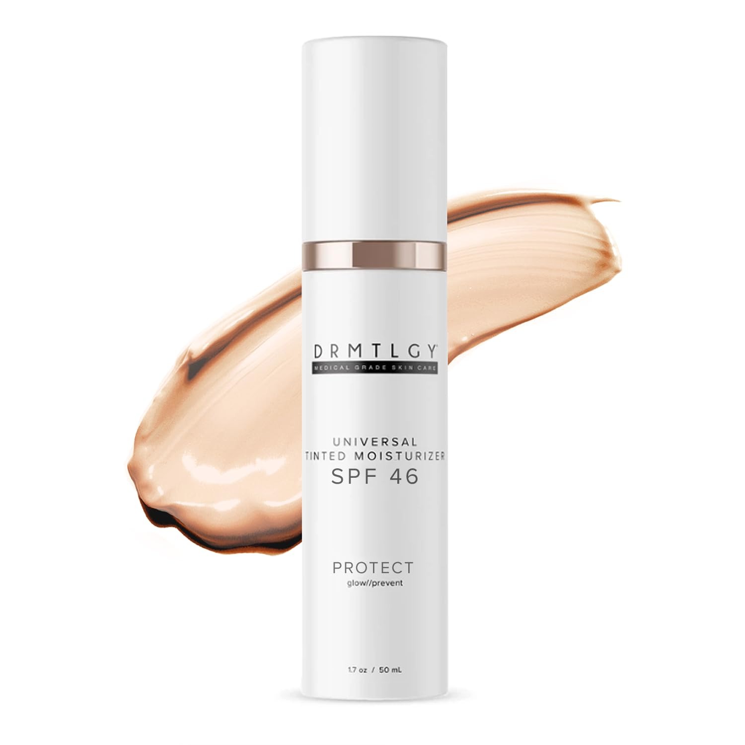 DRMTLGY, Drmtlgy Anti-Aging Tinted Moisturizer Spf 46 – Sheer Face Sunscreen & Lightweight Makeup With Broad Spectrum Uv Protection – Hydrating Skin Care & Face Moisturizer – Fsa Hsa Eligible (1.7 Oz)