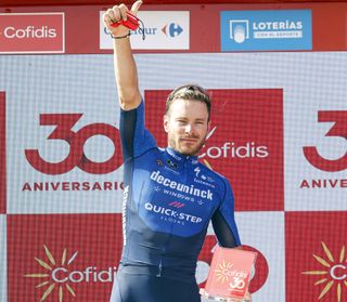 Vuelta Espana 2021 - 76th Edition - 13th stage Belmez - Villanueva de la Serena 203,7 km - 27/08/2021 - Florian Senechal (FRA - Deceuninck - Quick-Step) - photo Luis Angel Gomez/BettiniPhotoÂ©2021