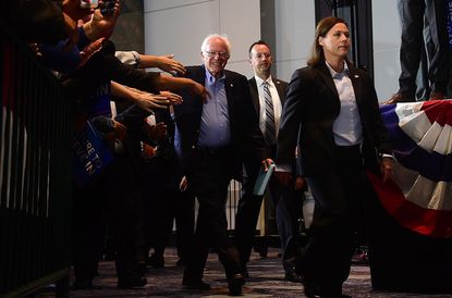 Bernie Sanders campaigns in California
