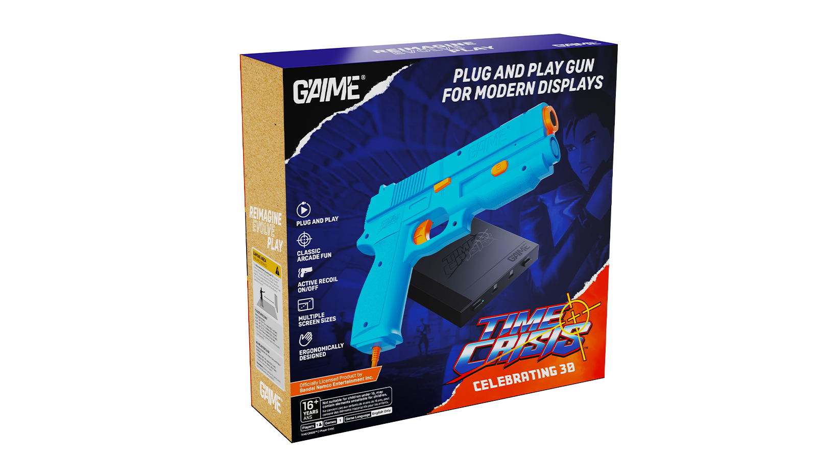 G'AIM'E lightgun Time Crisis console