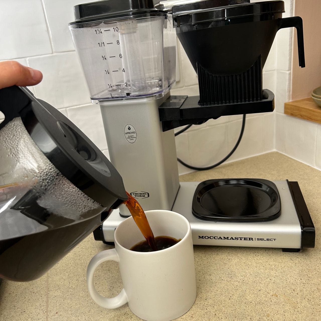 Testing the Moccamaster coffee machine