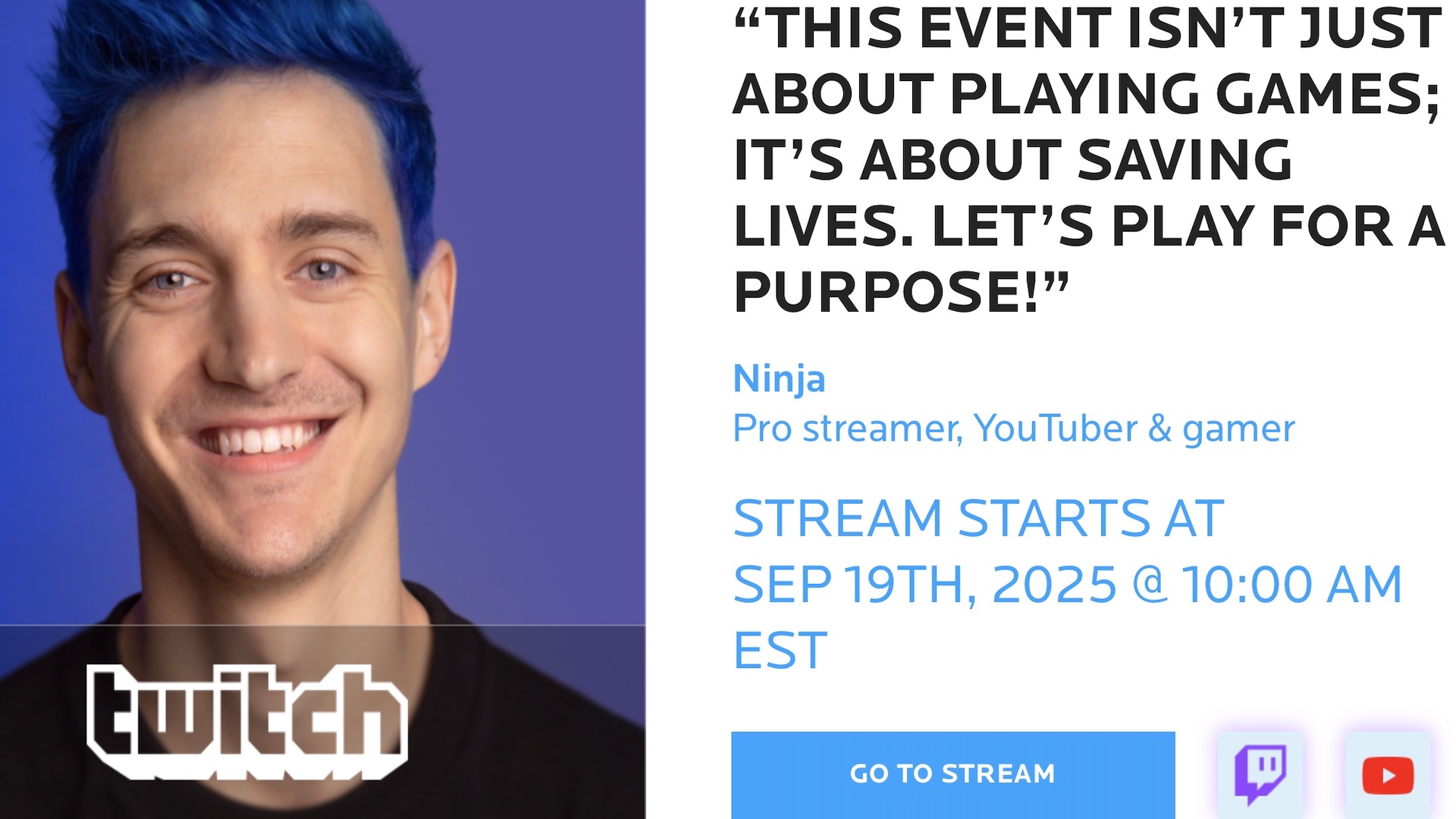 Gaming For Cause start time