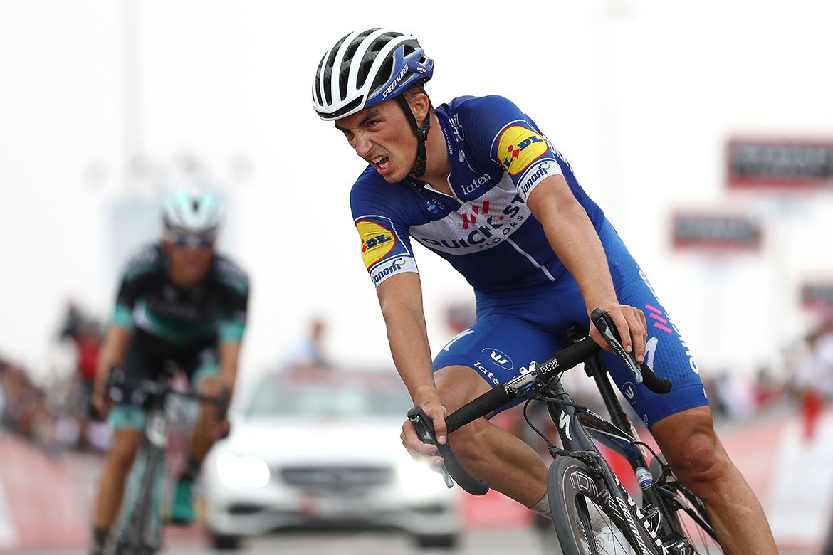 Julian Alaphilippe put on a strong show in the finale