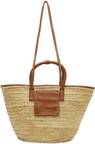 Beige 
Brown Les Classiques 'le Panier Soli' Tote