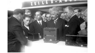 Albert Einstein at IFA 1930