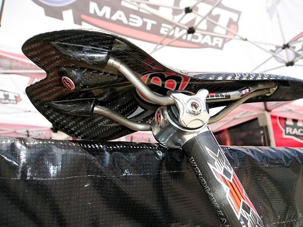 Not much there - all carbon with Ti rails