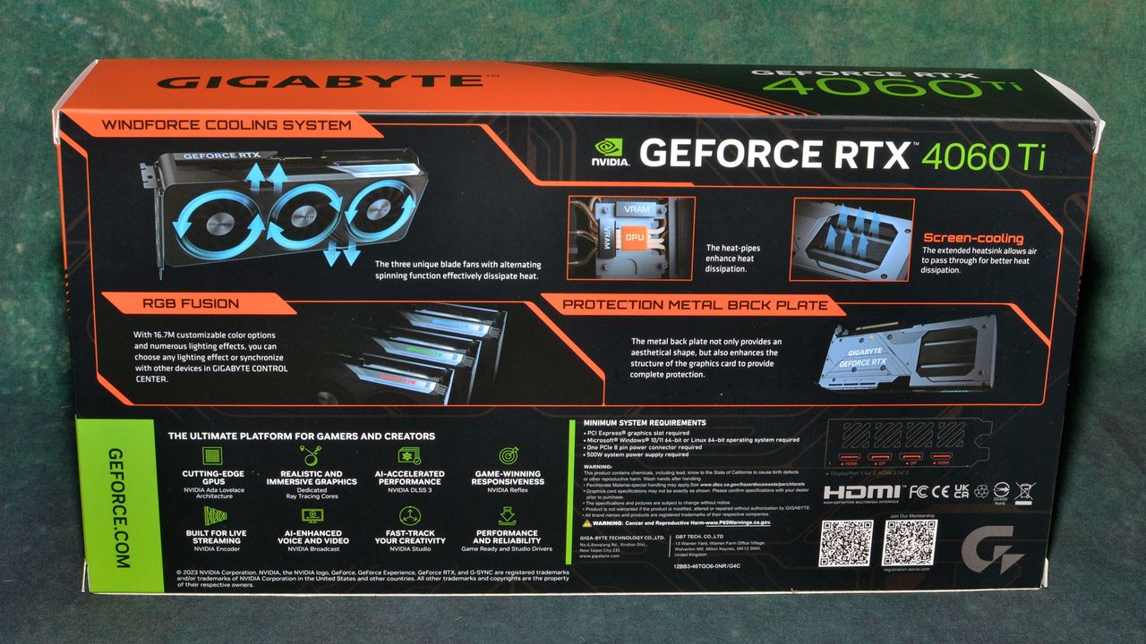 Gigabyte's Nvidia GeForce RTX 4060 Ti 16GB Gaming OC