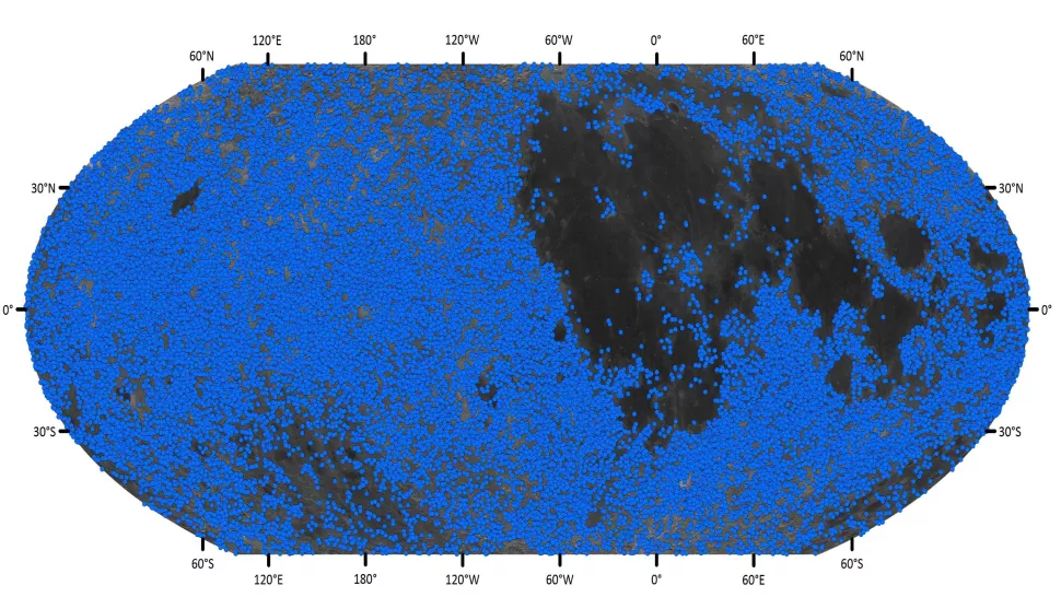 New craters discovered from the Copernican System, younger than 1.1 billion years old