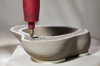 The process of 3D printing ceramic