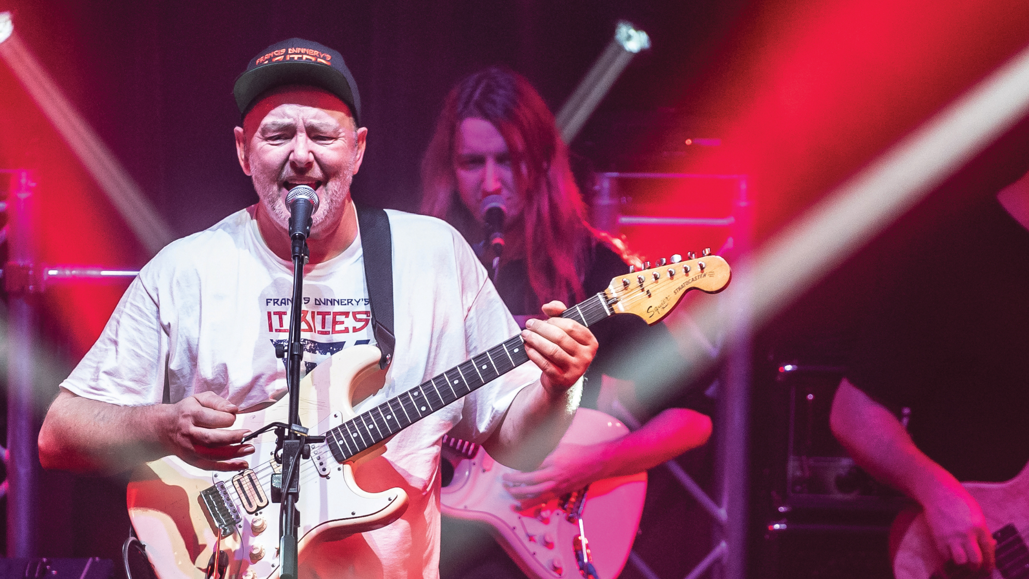 Guitarist Francis Dunnery of progressive rock group Francis Dunnerys It Bites performing live on stage at Bush Hall in London, England, on Janaury 19, 2020