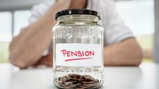 Pension pot without much money in it