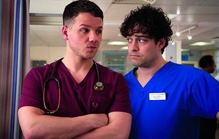Holby City Lofty returns to see Dominic