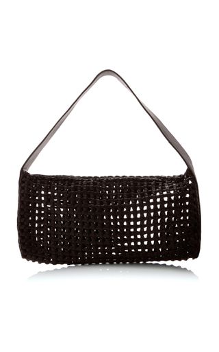 Macrame Leather Mesh Bag