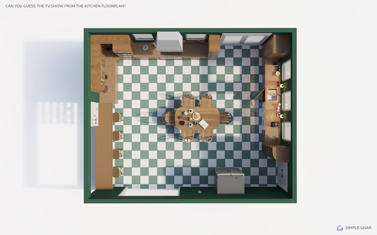 famous TV kitchen floor plan