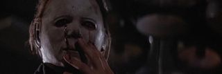 Halloween II Michael Myers bleeding through his mask
