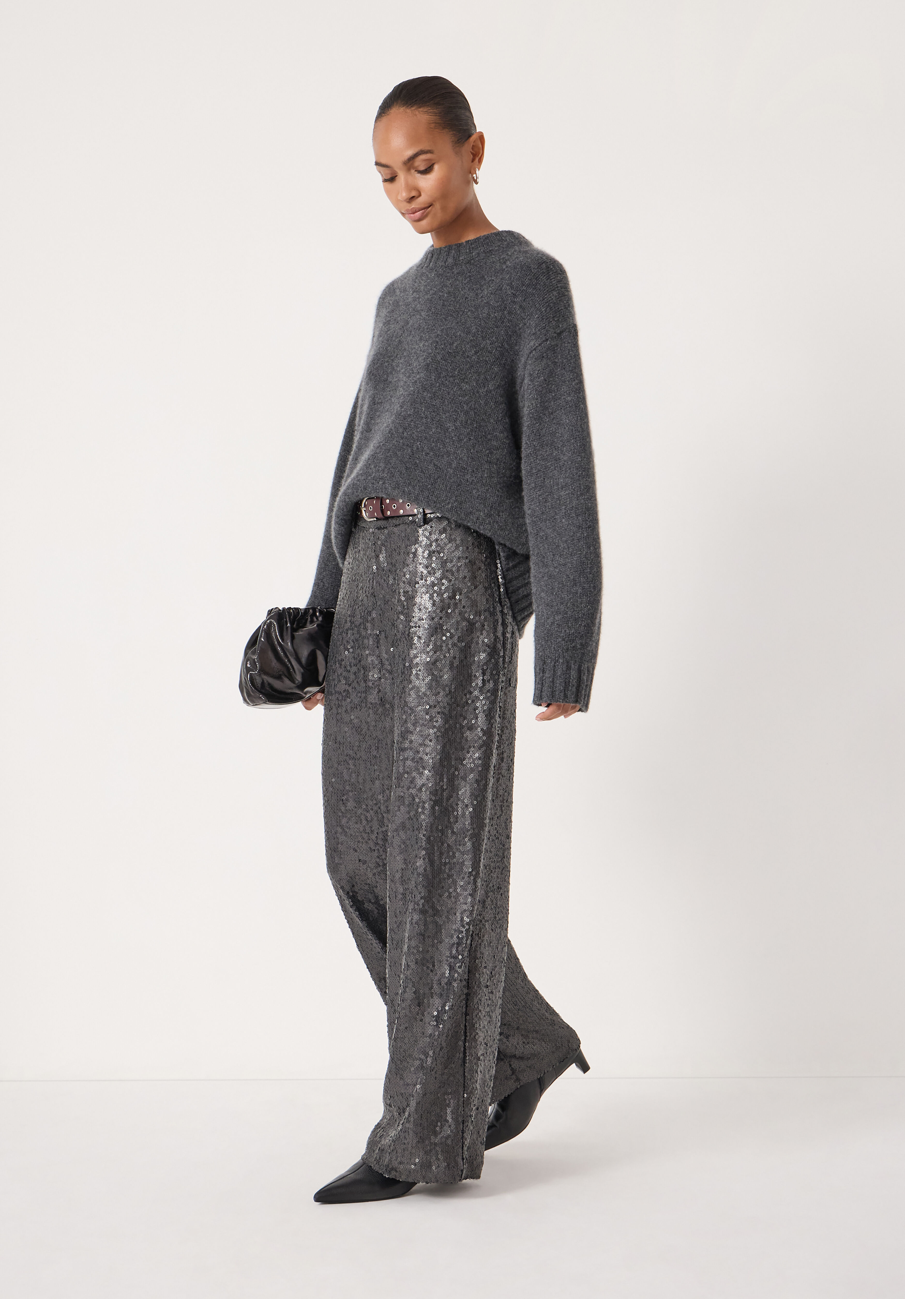Holly Sequin Co-Ord Wide Leg Trousers