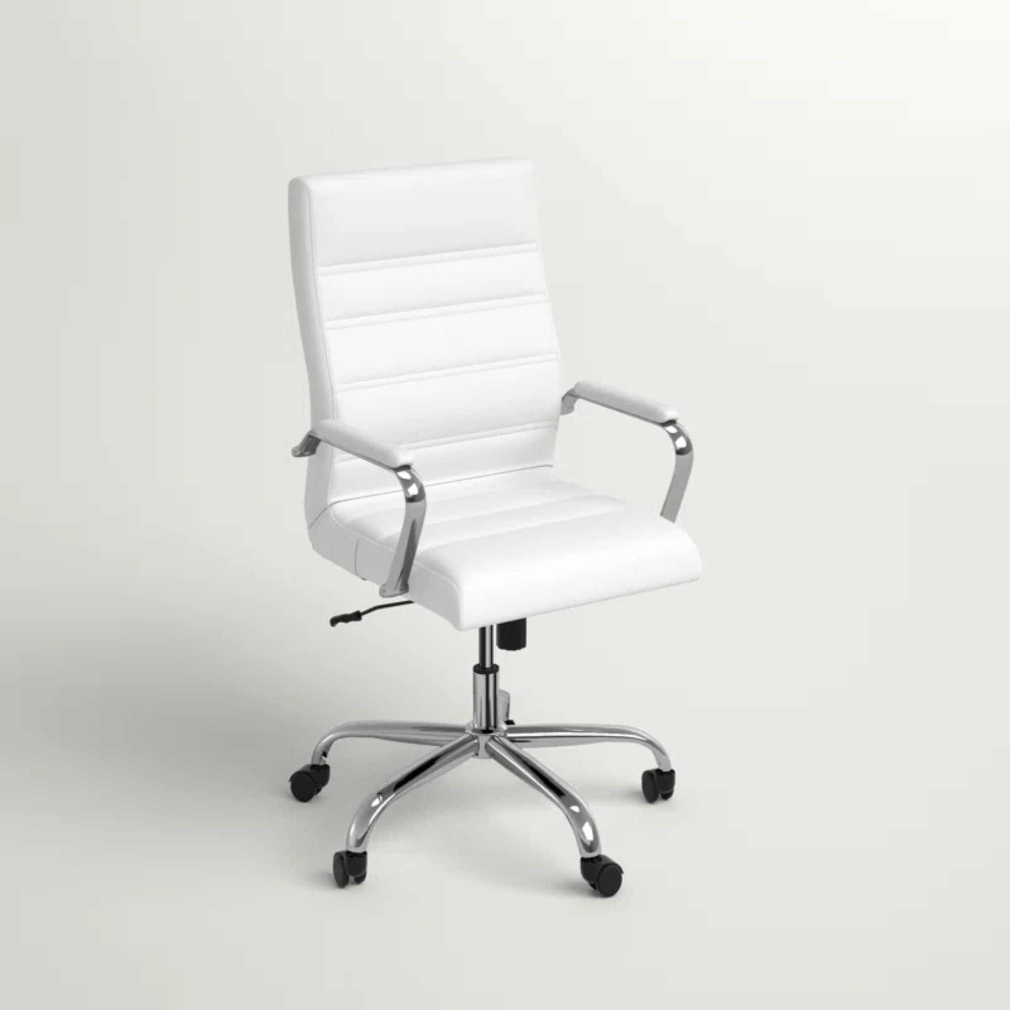 Ergonomic Upholstered High-Back Swivel Office Chair