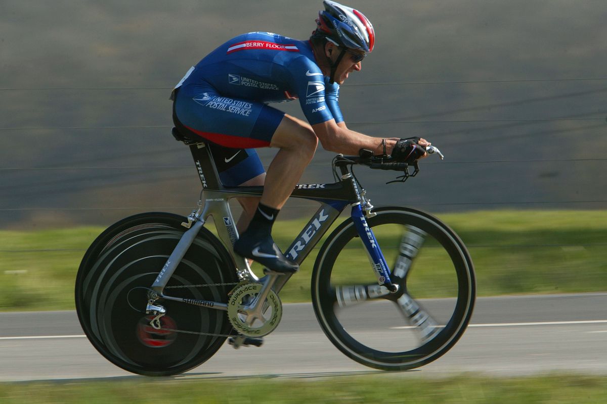Lance Armstrong placed third overall in Charleville-Meziers in 2004 - but was stripped of the result in 2012 after his doping was exposed.