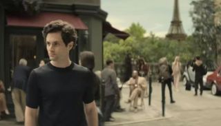 Joe at the end of Season 3 of You in Paris.