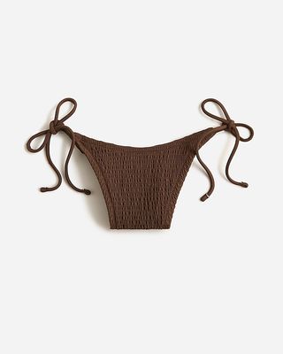 Smocked String Bikini Bottom