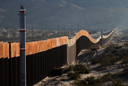 A section of the border wall.