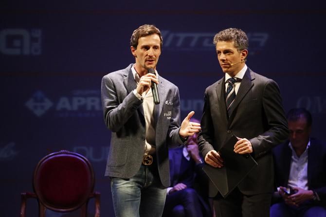 Nippo-Vini Fantini General Manager Francesco Pelosi speaks to some 500 guests