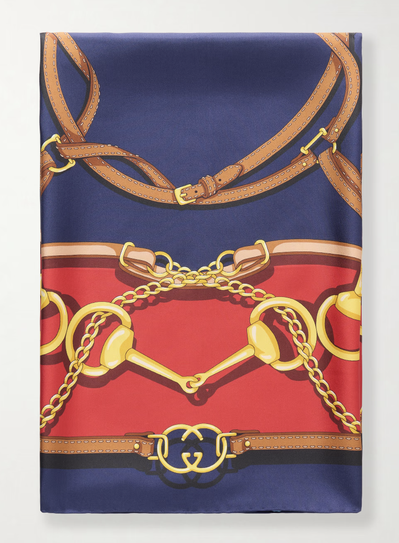 GUCCI, Printed Silk Scarf