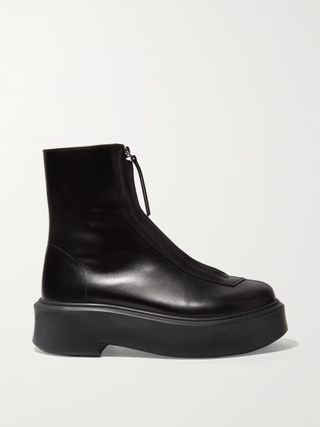 Net-a-Porter The Row Leather Ankle Boots