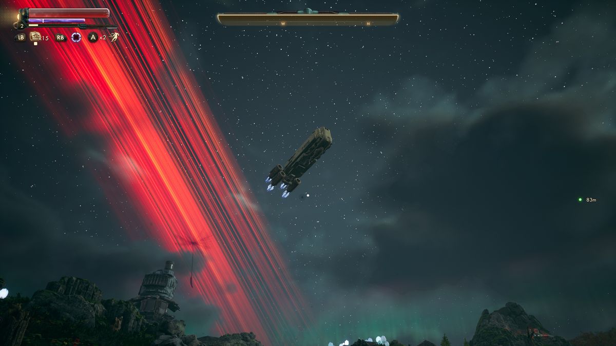 Screenshot of The Outer Worlds Spacer's Choice Edition.