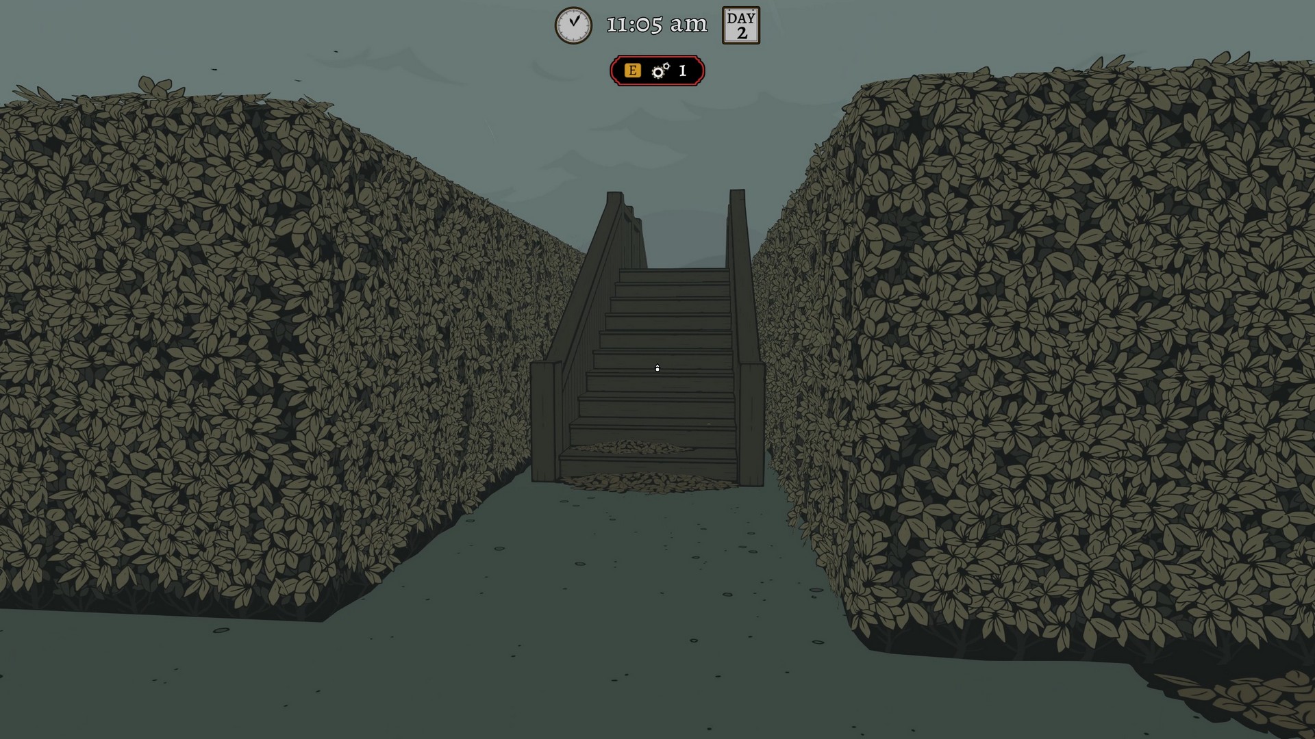 Exploring a hedge maze in The Seance of Blake Manor