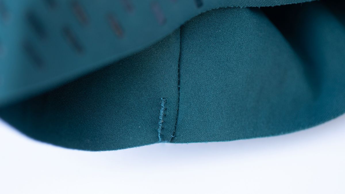 Velocio Luxe Bib Short extra stitching at edge