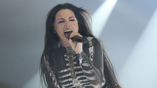 Amy Lee of Evanescence performs at Bridgestone Arena on June 15, 2026 in Nashville, Tennessee