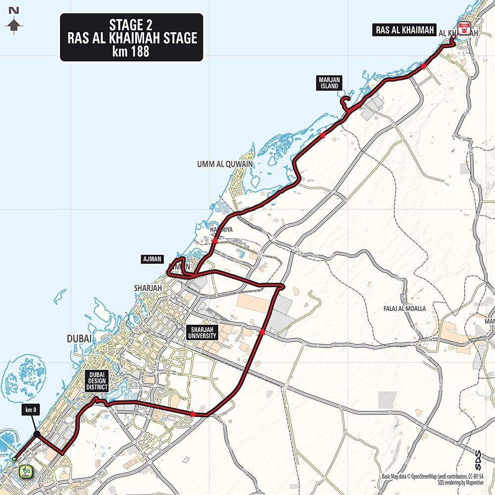 Stage 2 of the 2017 Dubai Tour