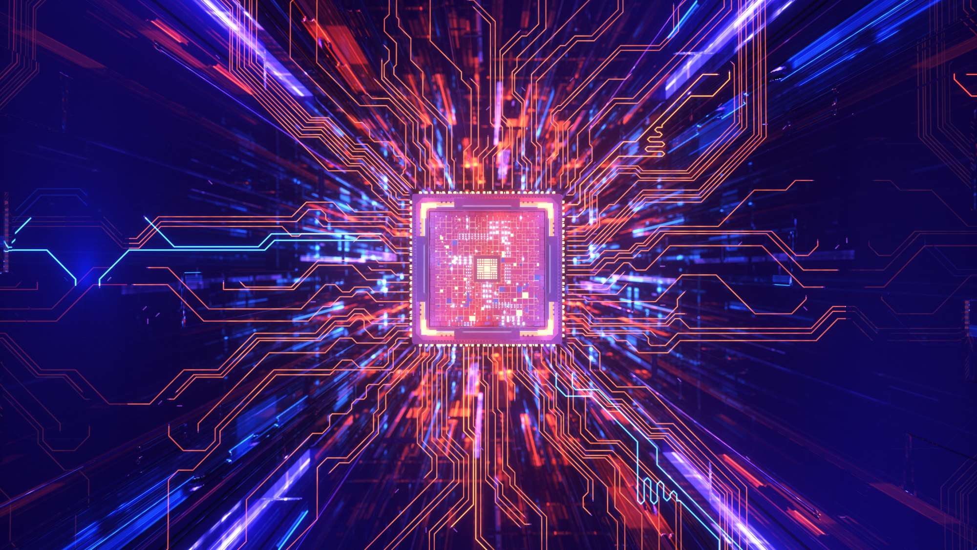 Graphic of a computer chip
