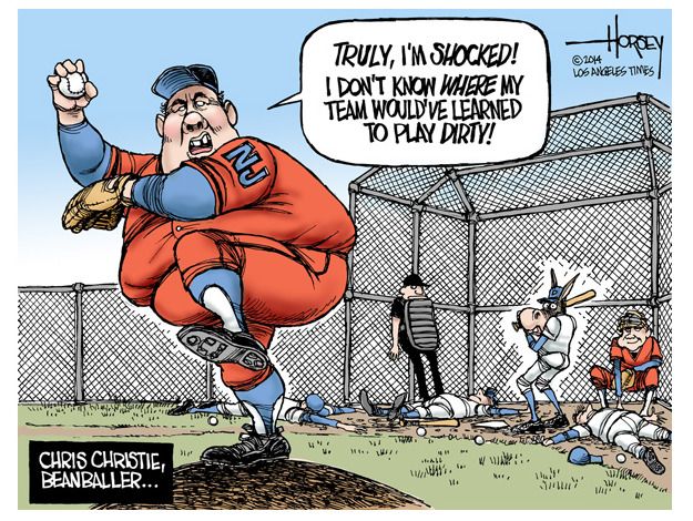 Political cartoon Chris Christie