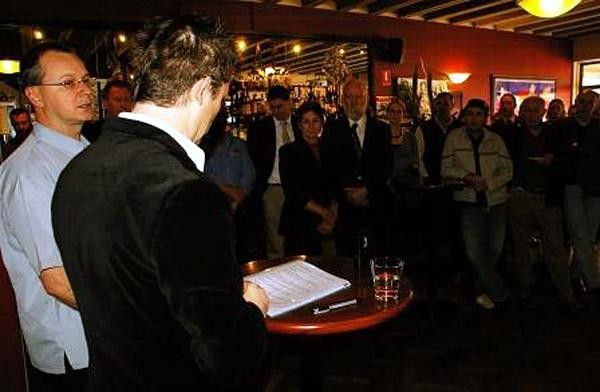 Barras and the host address the friends and family of Anna Meares