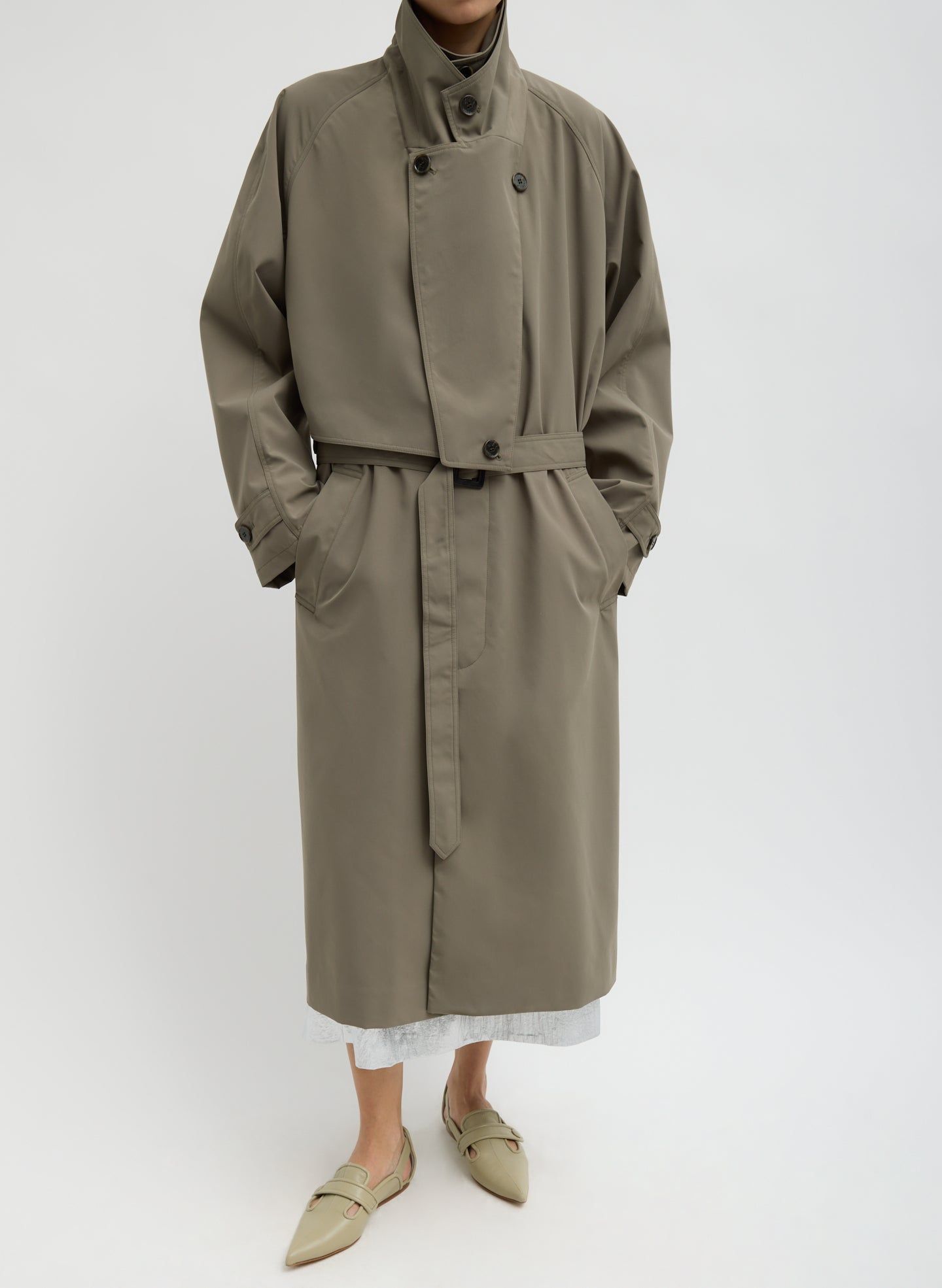 Double Collar Frank Trench - Dark Hazelnut / Xxs / R125tg9115