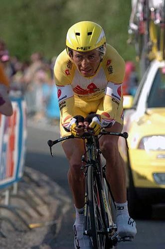 Gilberto Simoni (Saunier Duval) getting it over with