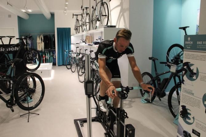 Customers can enjoy a bike-fit before or after their coffee