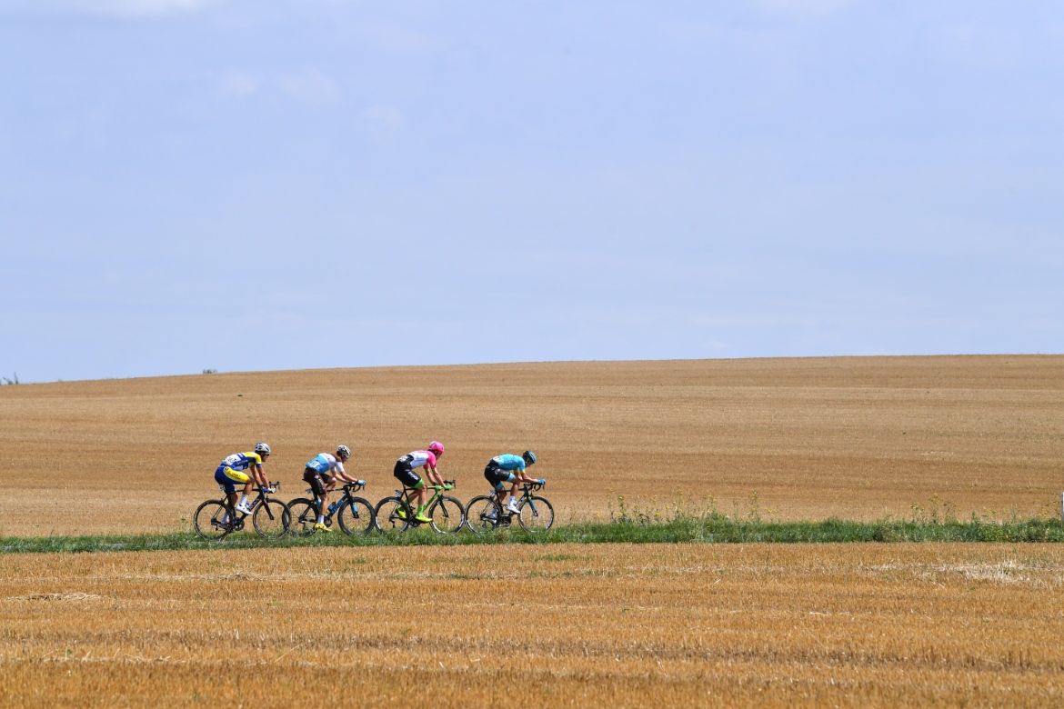 Stage 5 of the BinckBank Tour was a hot, dry day
